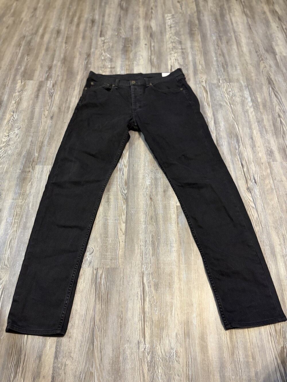 Rag & Bone Jeans Men’s 34 Fit 2 Slim Sterling Black Stretch Denim